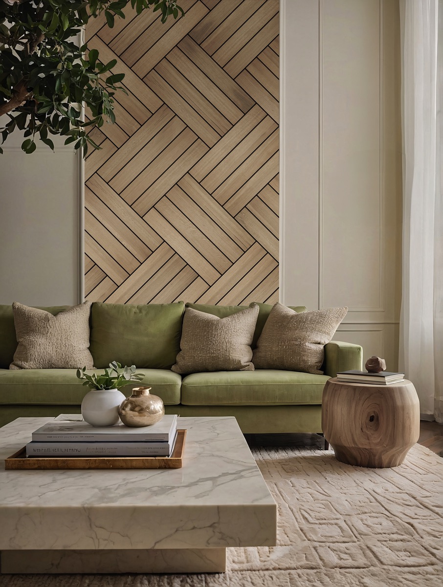 Bricous_AcousticBoards_800 x 133 mm_Light Oak_diagonal herringbone